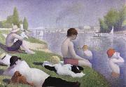 Georges Seurat bathers as asnieres oil painting reproduction